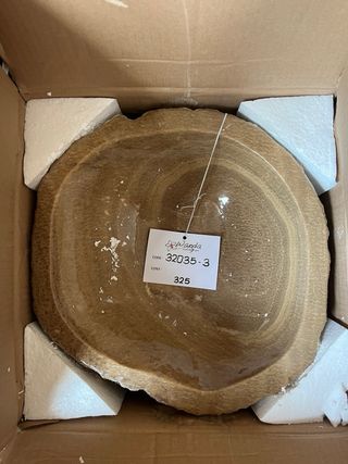 Lavabo de piedra Onix sobre encimera 30-35 cm