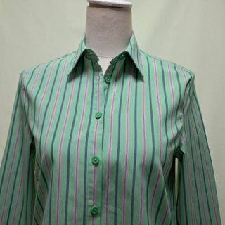 Camisa de rayas verde Primark Talla 38