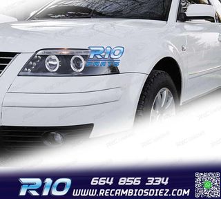 FAROS PARA VOLKSWAGEN VW PASSAT 3BG 00-05 OJOS ANGEL NEGRO