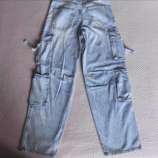 Vaqueros Cargo Talla 36- azul claro