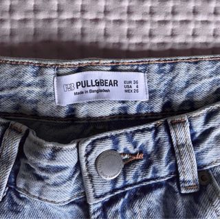 Vaqueros Cargo Talla 36- azul claro