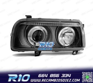 FAROS VOLKSWAGEN VW VENTO 92-98 OJOS ANGEL FONDO NEGRO
