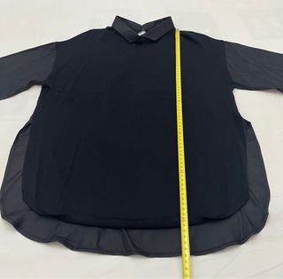 Blusa Negra Raso/Punto