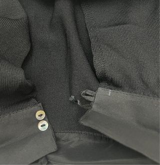 Blusa Negra Raso/Punto