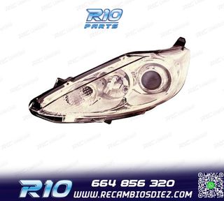 FARO IZQ PARA FORD FIESTA MK7 3 5P 08-13 FONDO CROMO