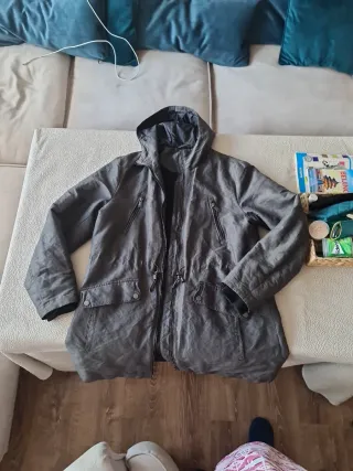 Chaquetón mujer gris marengo