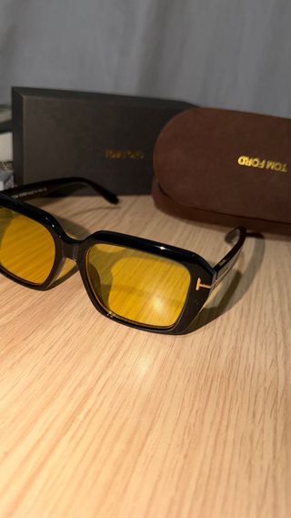 Gafas Tom Ford Negras Lente Amarilla
