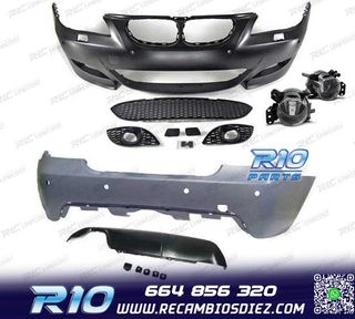 KIT CARROCERIA BMW E60 03-07 LOOK M5 PDC SRA + NIEBLAS