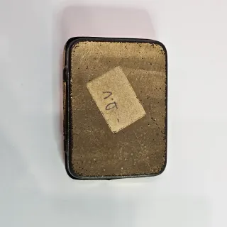 Rara scatola latta Orchestrola Mittellaut vuota