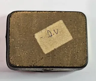 Rara scatola latta Orchestrola Mittellaut vuota