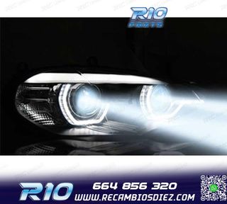 FAROS LED BMW X5 E70 07-13 OEM XENON OJOS ANGEL NEGRO