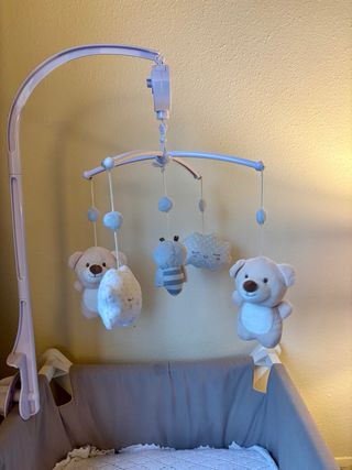 Mini cuna bebé + colchón NUEVO +accesorios