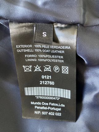 Cazadora de piel nueva