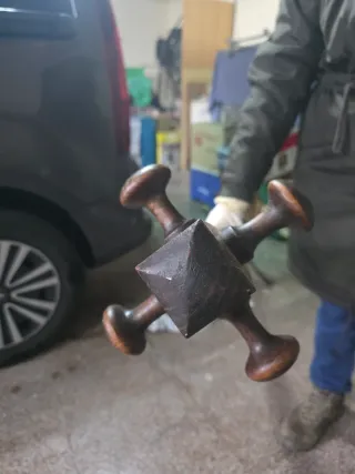 Perchero de madera vintage