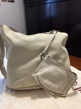 Borsa Timberland Beige pelle