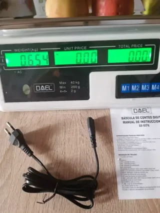 BÁSCULA COMERCIAL HASTA 40KG A ESTRENAR