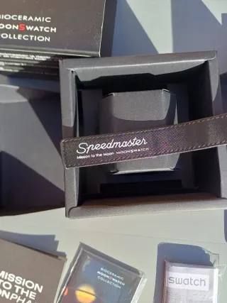 Swatch Mission to the Moonphase Nero