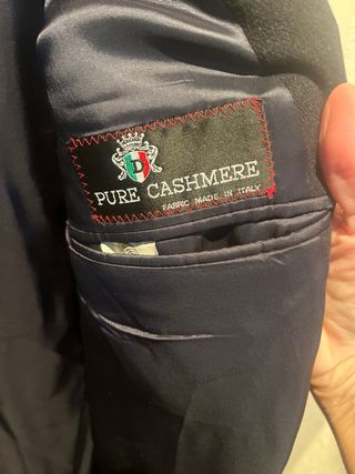 Americana Emidio Tucci Azul Marino Cashmere