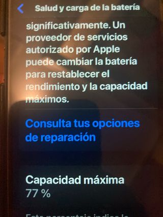 iPhone SE 2020 128GB Negro bateria al 77%