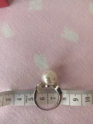 Anillo Majorica Perla Plata..la perla es grande