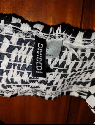 Top con stampa scacchiera