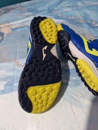 Zapatillas Joma Fútbol Multitacos Azul/Amarillo