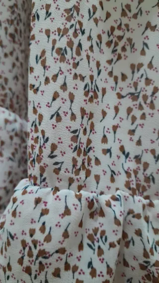 Gonna lunga a balze poliestere