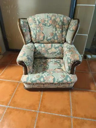 Butaca vintage floral