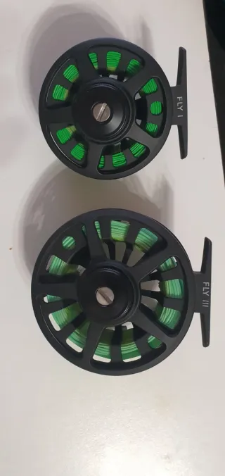 2 Mulinelli Pesca Mosca Grauvell Teklon FLY I e III