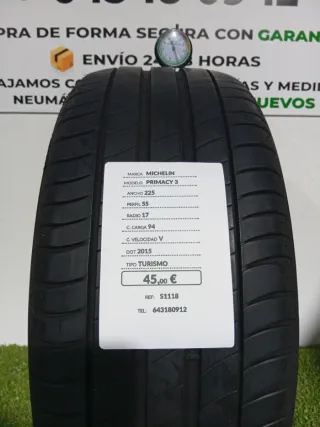 225 55 17 94V MICHELIN PRIMACY 3