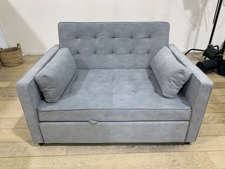 Sofá Cama Gris Tela