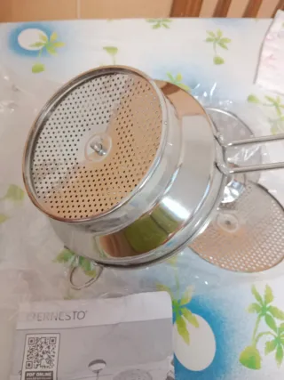 Pasapurés Ernesto Metal Plateado.