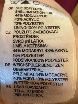 Chaqueta Piel Sintética H&M Talla S