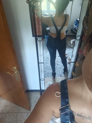 Peto vaquero azul skinny