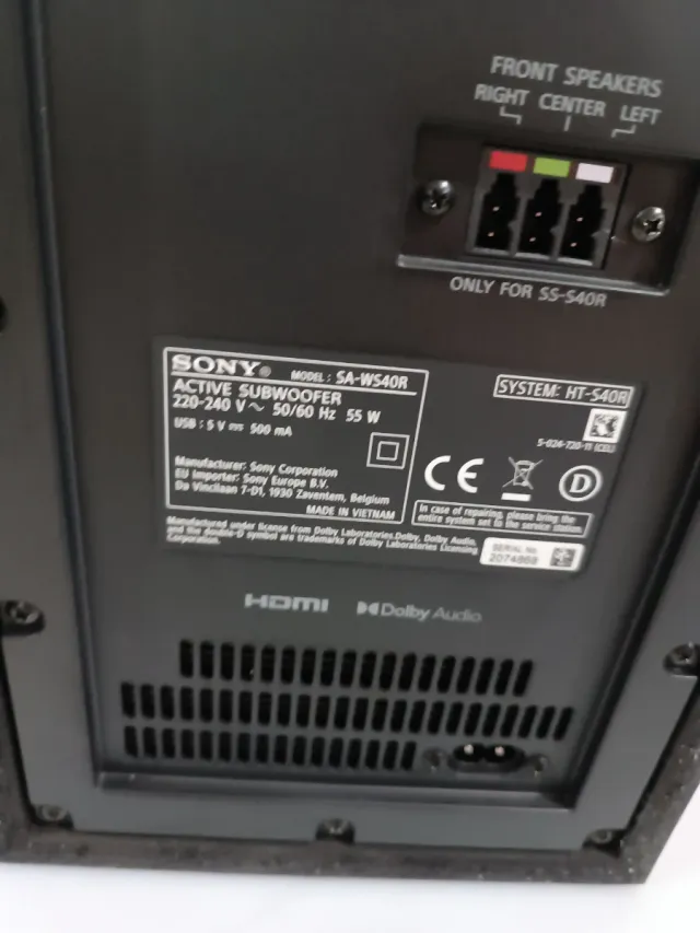 ///Barra de Sonido Sony ///W31Y6565