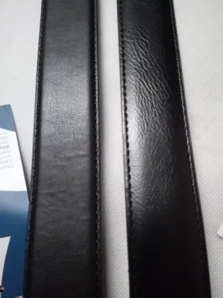 Set 2 Cinture Uomo Pelle Nere. Classiche