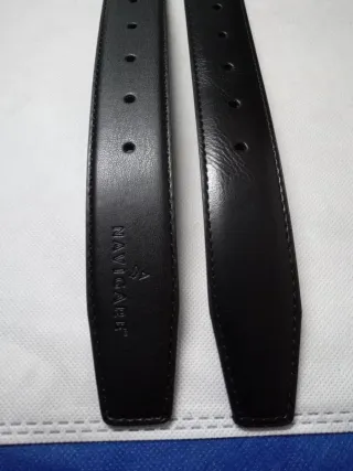 Set 2 Cinture Uomo Pelle Nere. Classiche