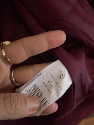 Bomber bordeaux taglia S