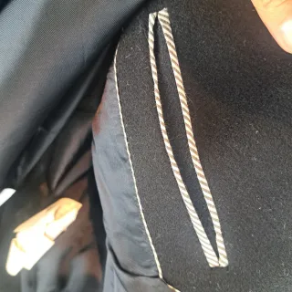 Abrigo Lana Angora Zara XL Mujer Negro