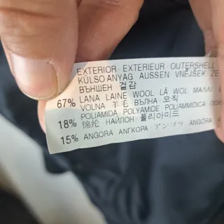 Abrigo Lana Angora Zara XL Mujer Negro