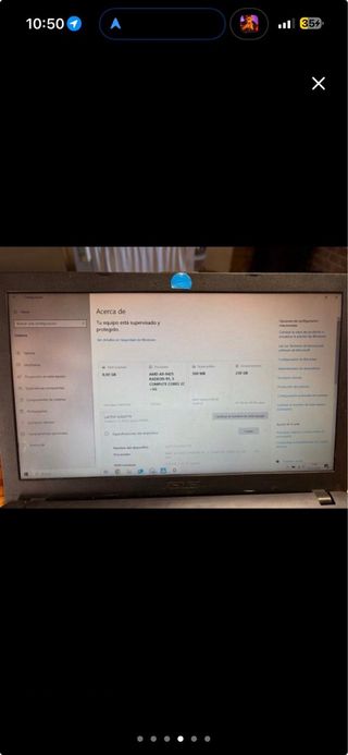 Portátil Asus Negro