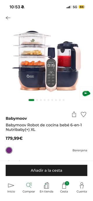 Robot cocina Nutribaby+ Babycook