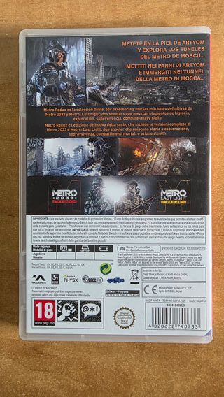 Metro Redux Nintendo Switch