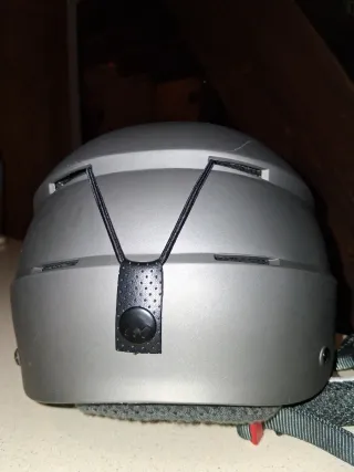 Casco de esquí gris 52-56 cm de Decathlon