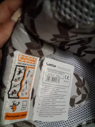 Casco de esquí gris 52-56 cm de Decathlon