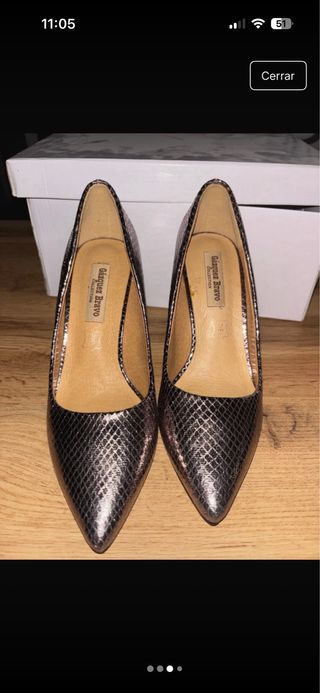 Zapatos de tacón Bravo dorados/plateados