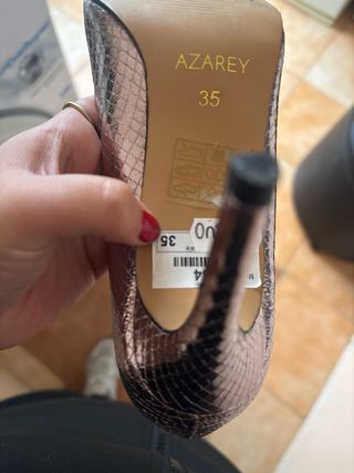 Zapatos de tacón Bravo dorados/plateados