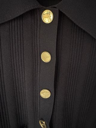 Vestido Sandro Negro Manga Larga