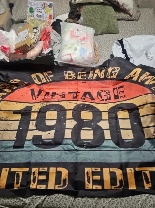 Decoración Cumpleaños 45 Vintage 1980