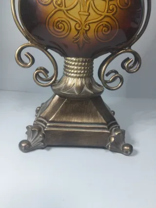 Jarrón Decorativo Bronce y Dorado
